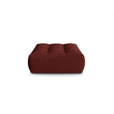 Bloom Pouf aus Strukturierter Stoff in Rot (City 56), 110x101 cm von Micadoni – Bild 1