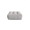 Bloom Pouf aus Strukturierter Stoff in Silber (City 83), 110x101 cm von Micadoni – Bild 1