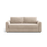 David 3-Sitzer Schlafsofa, umbaubar mit Express-System, aus Samt in Beige (Salvador 1), 194x97 cm von Micadoni – Bild 1