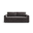 David 3-Sitzer Schlafsofa, umbaubar mit Express-System, aus Samt in Dunkelgrau (Salvador 18), 194x97 cm von Micadoni – Bild 1