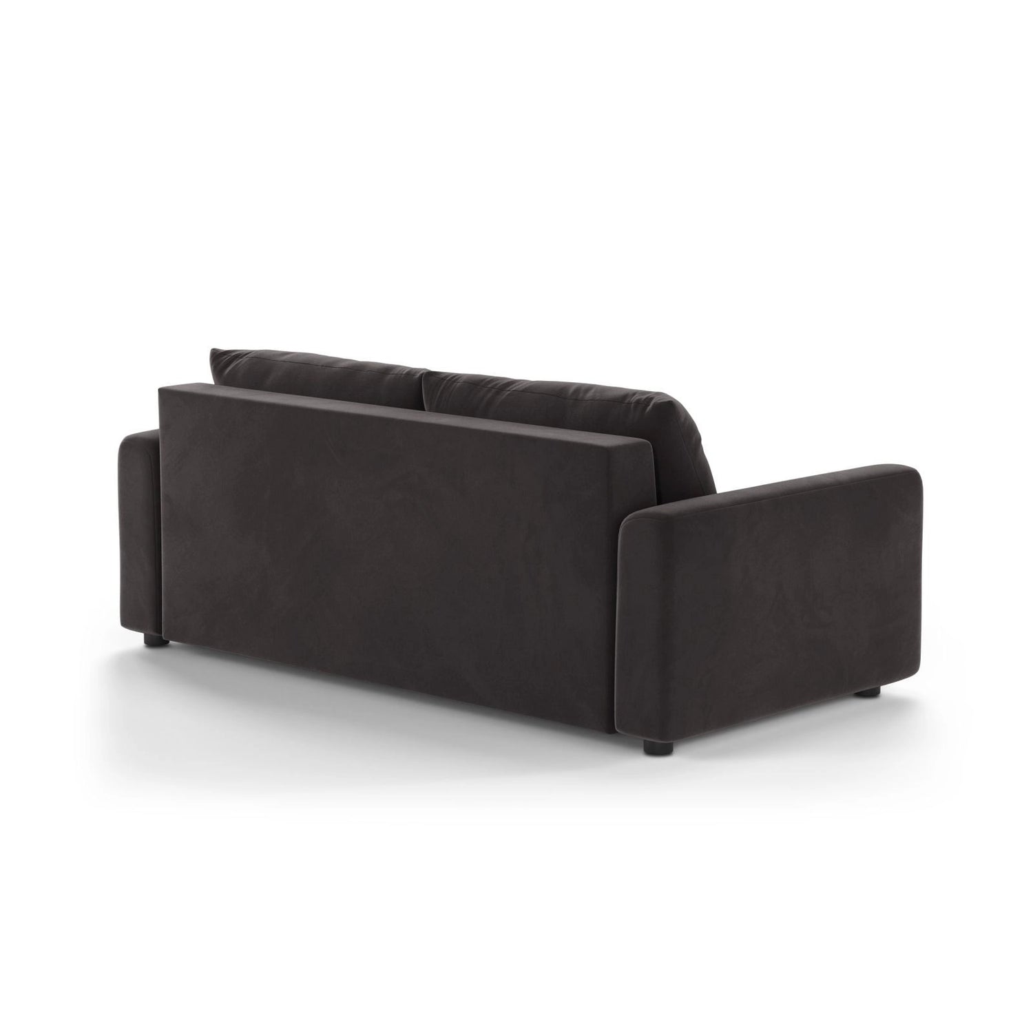 David 3-Sitzer Schlafsofa, umbaubar mit Express-System, aus Samt in Dunkelgrau (Salvador 18), 194x97 cm von Micadoni – Bild 5