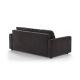 David 3-Sitzer Schlafsofa, umbaubar mit Express-System, aus Samt in Dunkelgrau (Salvador 18), 194x97 cm von Micadoni – Bild 5