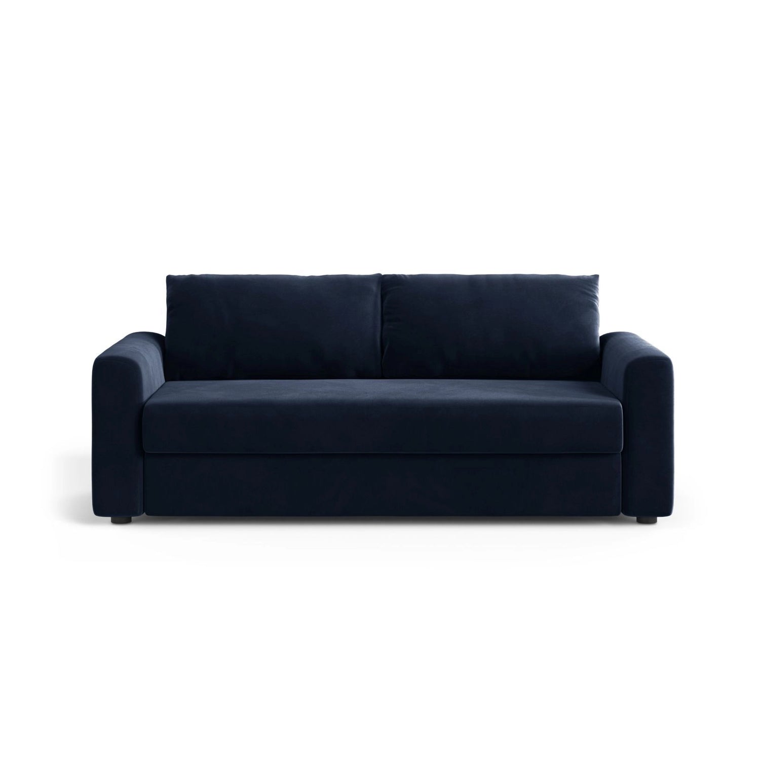 David 3-Sitzer Schlafsofa, umbaubar mit Express-System, aus Samt in Königsblau (Salvador 5), 194x97 cm von Micadoni – Bild 1