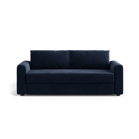 David 3-Sitzer Schlafsofa, umbaubar mit Express-System, aus Samt in Königsblau (Salvador 5), 194x97 cm von Micadoni – Bild 1
