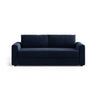 David 3-Sitzer Schlafsofa, umbaubar mit Express-System, aus Samt in Königsblau (Salvador 5), 194x97 cm von Micadoni – Bild 1