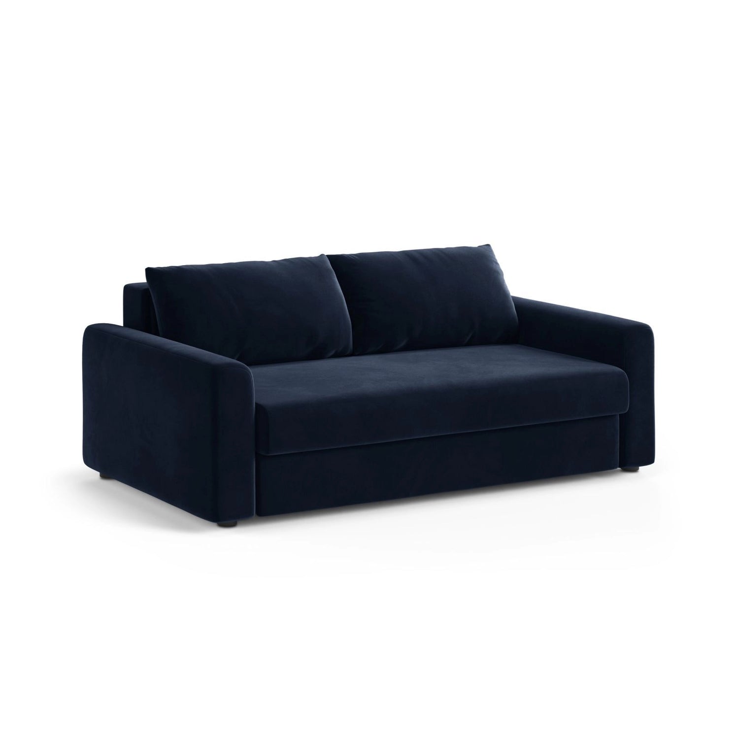 David 3-Sitzer Schlafsofa, umbaubar mit Express-System, aus Samt in Königsblau (Salvador 5), 194x97 cm von Micadoni – Bild 3