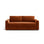 David 3-Sitzer Schlafsofa, umbaubar mit Express-System, aus Samt in Terrakotta (Salvador 14), 194x97 cm von Micadoni – Bild 1