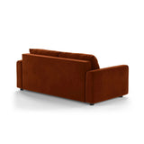 David 3-Sitzer Schlafsofa, umbaubar mit Express-System, aus Samt in Terrakotta (Salvador 14), 194x97 cm von Micadoni – Bild 5