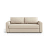David 3-Sitzer Schlafsofa, umbaubar mit Express-System, aus Strukturierter Stoff in Beige (BABEL TOFFEE), 194x97 cm von Micadoni – Bild 1