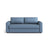 David 3-Sitzer Schlafsofa, umbaubar mit Express-System, aus Strukturierter Stoff in Dunkelblau (BABEL BLUE), 194x97 cm von Micadoni – Bild 1