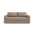 David 3-Sitzer Schlafsofa, umbaubar mit Express-System, aus Strukturierter Stoff in Hellbraun (BABEL TAUPE), 194x97 cm von Micadoni – Bild 1