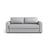 David 3-Sitzer Schlafsofa, umbaubar mit Express-System, aus Strukturierter Stoff in Hellgrau (BABEL LIGHT GREY), 194x97 cm von Micadoni – Bild 1