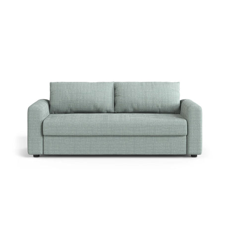 David 3-Sitzer Schlafsofa, umbaubar mit Express-System, aus Strukturierter Stoff in Minze (BABEL SAFIRA), 194x97 cm von Micadoni – Bild 1