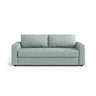 David 3-Sitzer Schlafsofa, umbaubar mit Express-System, aus Strukturierter Stoff in Minze (BABEL SAFIRA), 194x97 cm von Micadoni – Bild 1