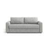 David 3-Sitzer Schlafsofa, umbaubar mit Express-System, aus Strukturierter Stoff in Warmes Grau (Baltimore Cement), 194x97 cm von Micadoni – Bild 1