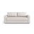 David 3-Sitzer Schlafsofa, umbaubar mit Express-System, aus Strukturierter Stoff in Weiß (BABEL WHITE), 194x97 cm von Micadoni – Bild 1