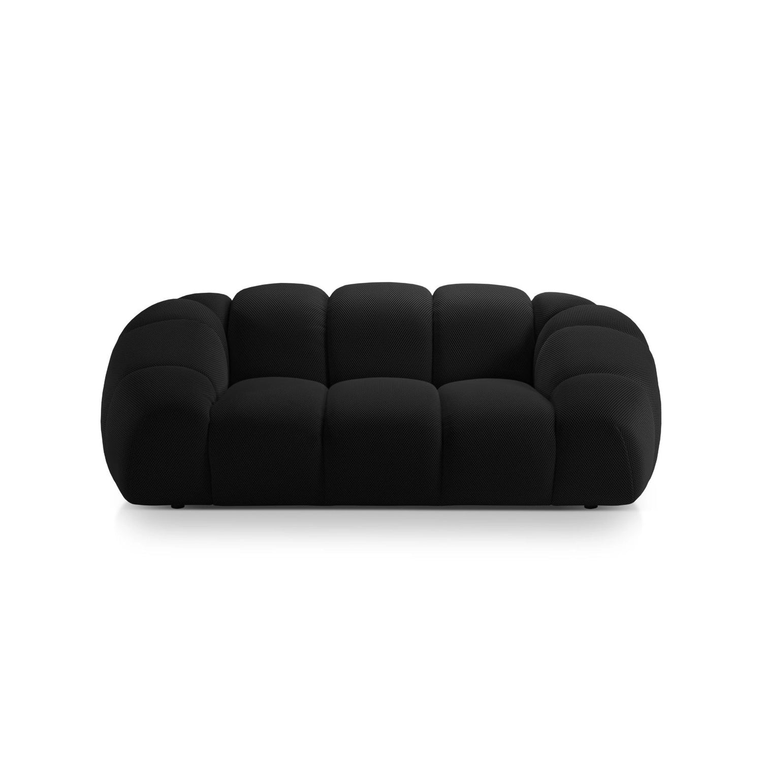 Diana 2-Sitzer Sofa aus 3D in Schwarz (Sonic 19), 214x114 cm von Micadoni – Bild 1