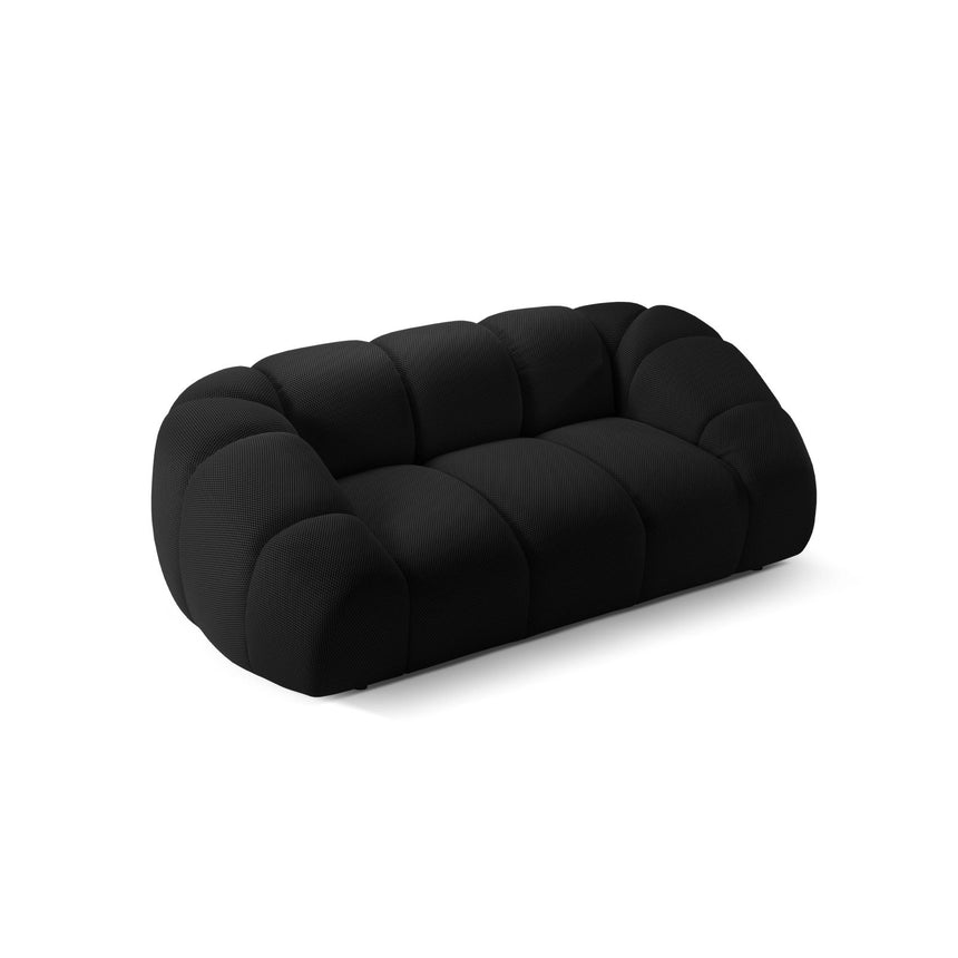 Diana 2-Sitzer Sofa aus 3D in Schwarz (Sonic 19), 214x114 cm von Micadoni – Bild 5