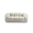 Diana 2-Sitzer Sofa aus Samt, 3D-Stoff oder Strukturstoff, 214x114 cm von Micadoni – Bild 1
