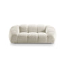 Diana 2-Sitzer Sofa aus Samt, 3D-Stoff oder Strukturstoff, 214x114 cm von Micadoni – Bild 1