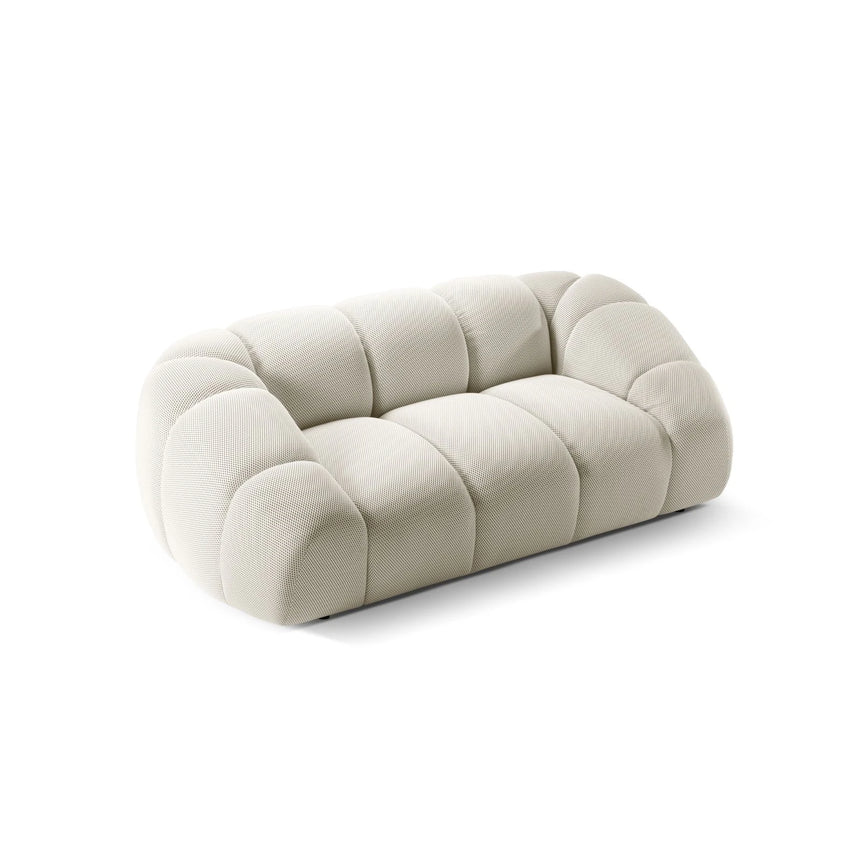 Diana 2-Sitzer Sofa aus Samt, 3D-Stoff oder Strukturstoff, 214x114 cm von Micadoni – Bild 5