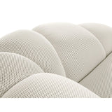 Diana 2-Sitzer Sofa aus Samt, 3D-Stoff oder Strukturstoff, 214x114 cm von Micadoni – Bild 7
