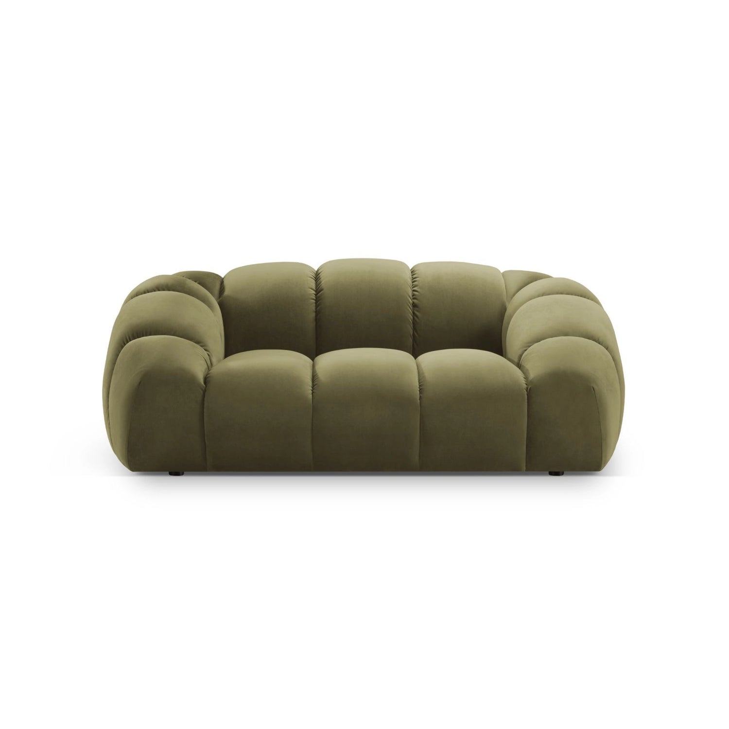 Diana 2-Sitzer Sofa aus Samt in Grün (Salvador 8), 214x114 cm von Micadoni – Bild 1