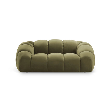 Diana 2-Sitzer Sofa aus Samt in Grün (Salvador 8), 214x114 cm von Micadoni – Bild 1