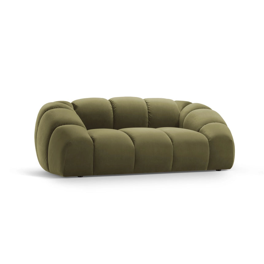 Diana 2-Sitzer Sofa aus Samt in Grün (Salvador 8), 214x114 cm von Micadoni – Bild 3