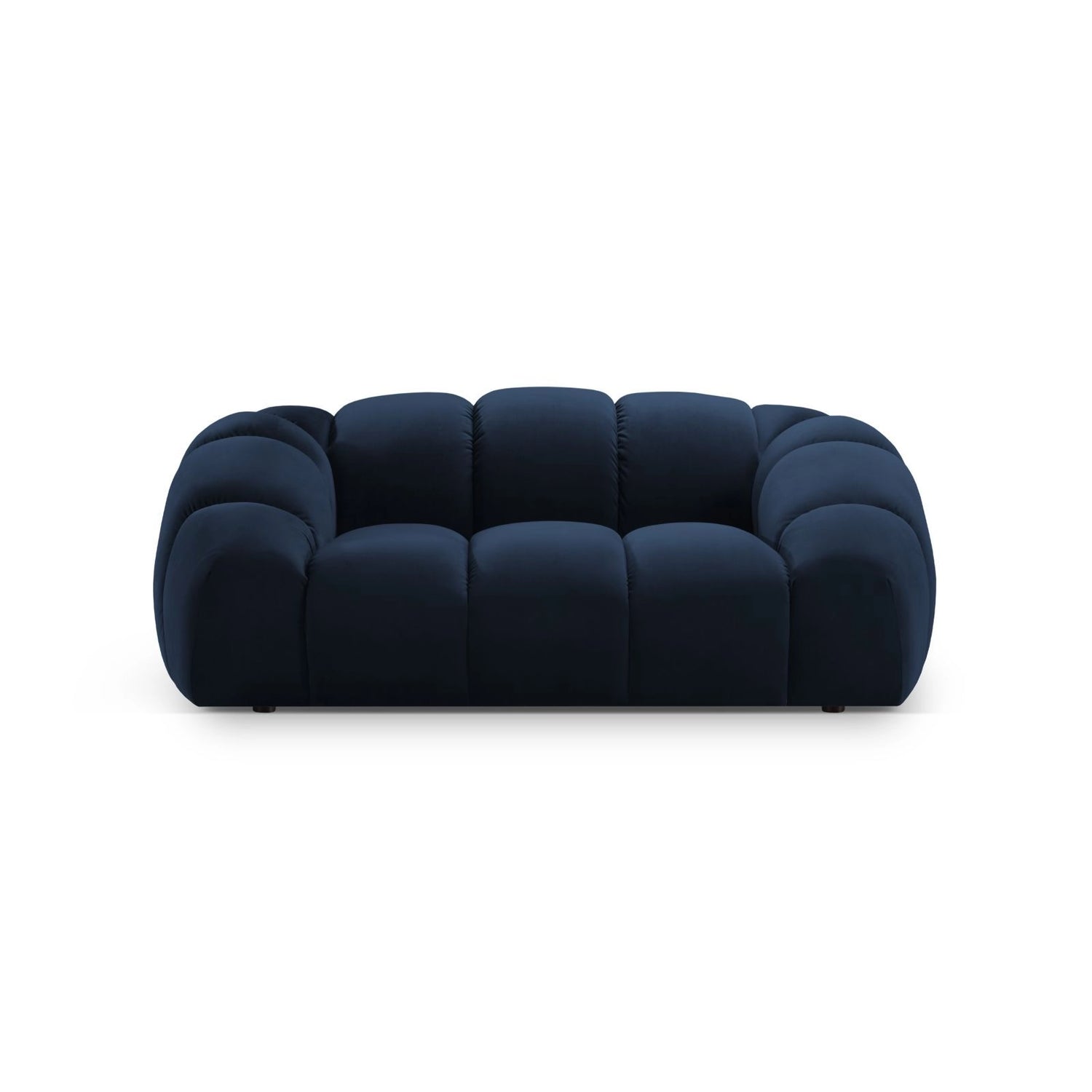 Diana 2-Sitzer Sofa aus Samt in Königsblau (Salvador 5), 214x114 cm von Micadoni – Bild 1