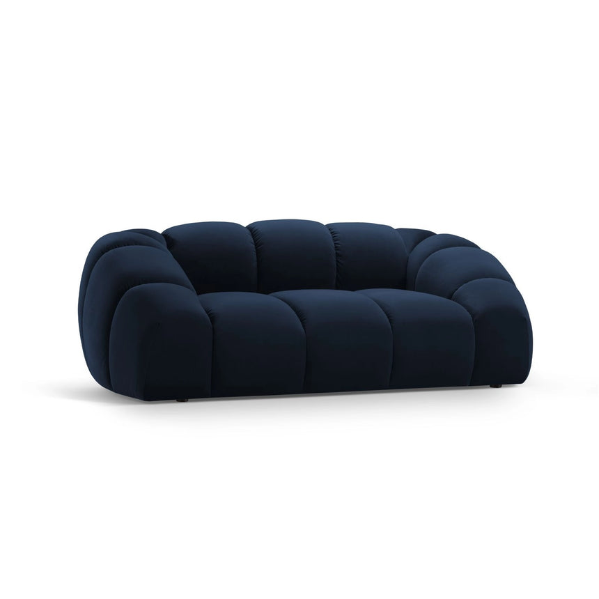 Diana 2-Sitzer Sofa aus Samt in Königsblau (Salvador 5), 214x114 cm von Micadoni – Bild 3