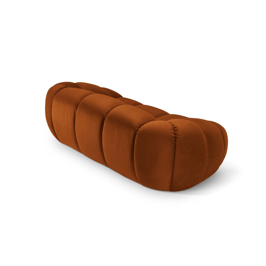Diana 2-Sitzer Sofa aus Samt in Terrakotta (Salvador 14), 214x114 cm von Micadoni – Bild 4