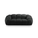 Diana 2-Sitzer Sofa aus Strukturierter Stoff in Anthrazit (Bubble 17), 214x114 cm von Micadoni – Bild 1