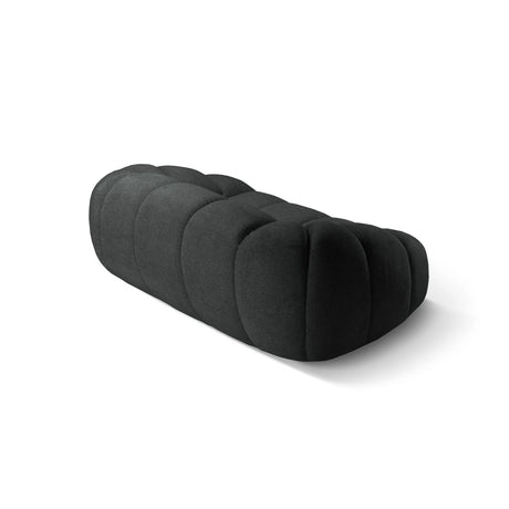 Diana 2-Sitzer Sofa aus Strukturierter Stoff in Anthrazit (Bubble 17), 214x114 cm von Micadoni – Bild 6