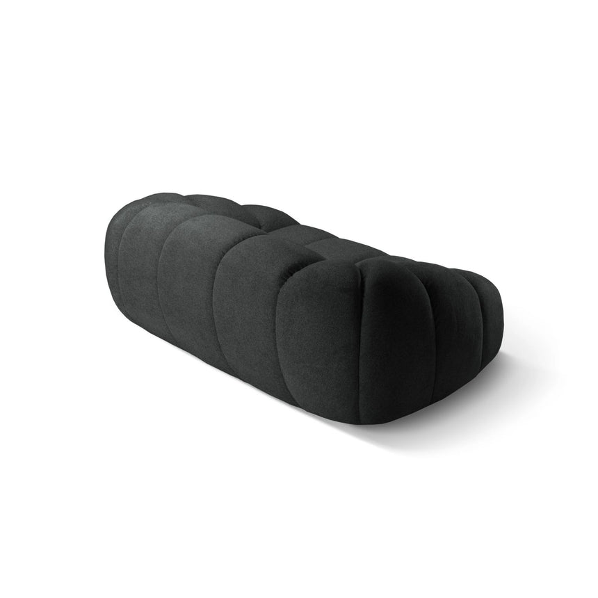 Diana 2-Sitzer Sofa aus Strukturierter Stoff in Anthrazit (Bubble 17), 214x114 cm von Micadoni – Bild 6