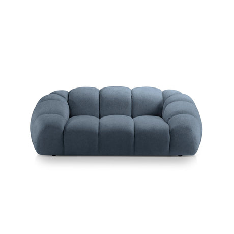 Diana 2-Sitzer Sofa aus Strukturierter Stoff in Blau Jeans (Bubble 15), 214x114 cm von Micadoni – Bild 1