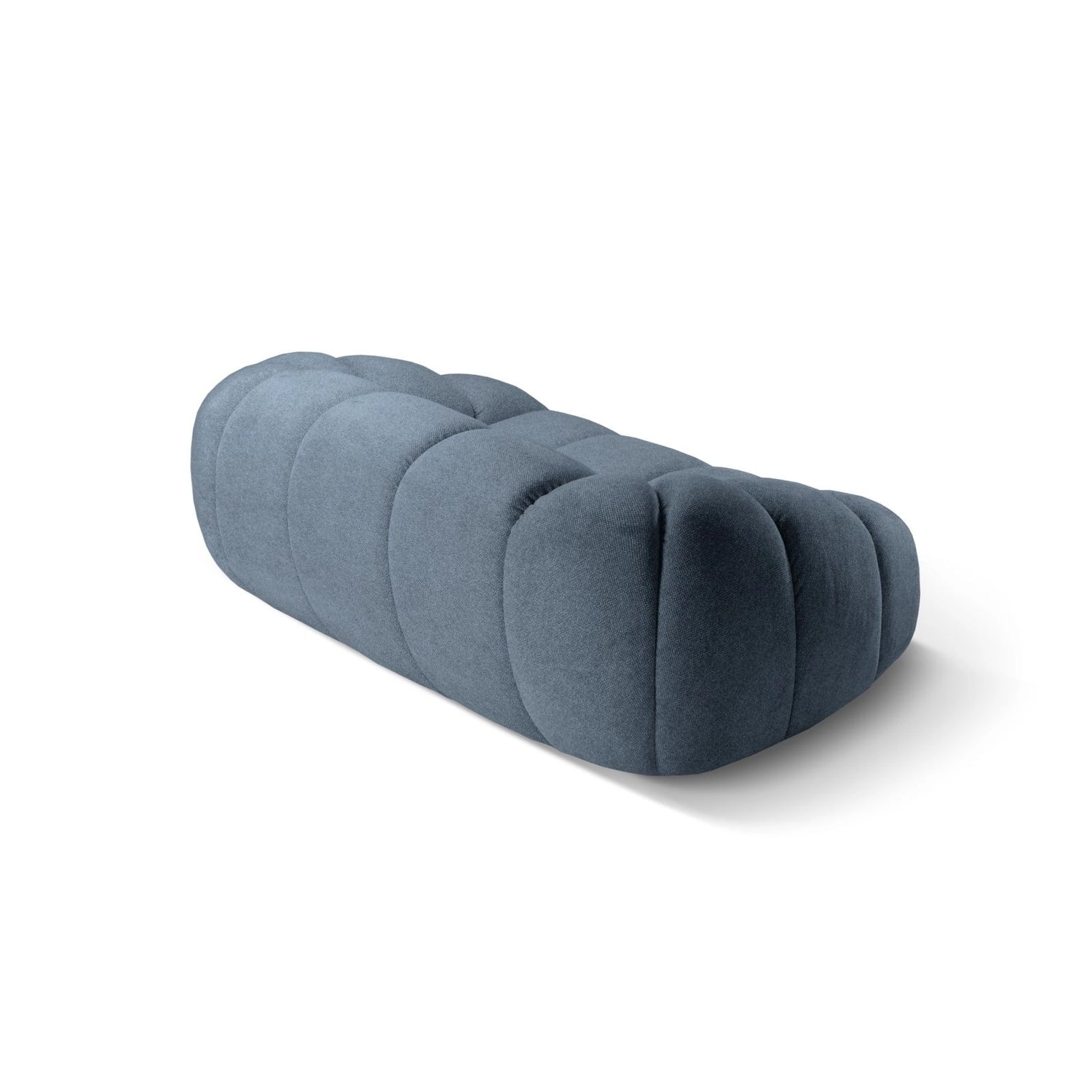 Diana 2-Sitzer Sofa aus Strukturierter Stoff in Blau Jeans (Bubble 15), 214x114 cm von Micadoni – Bild 6