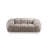 Diana 2-Sitzer Sofa aus Strukturierter Stoff in Dunkelbeige (Bubble 3), 214x114 cm von Micadoni – Bild 1