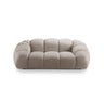 Diana 2-Sitzer Sofa aus Strukturierter Stoff in Dunkelbeige (Bubble 3), 214x114 cm von Micadoni – Bild 1