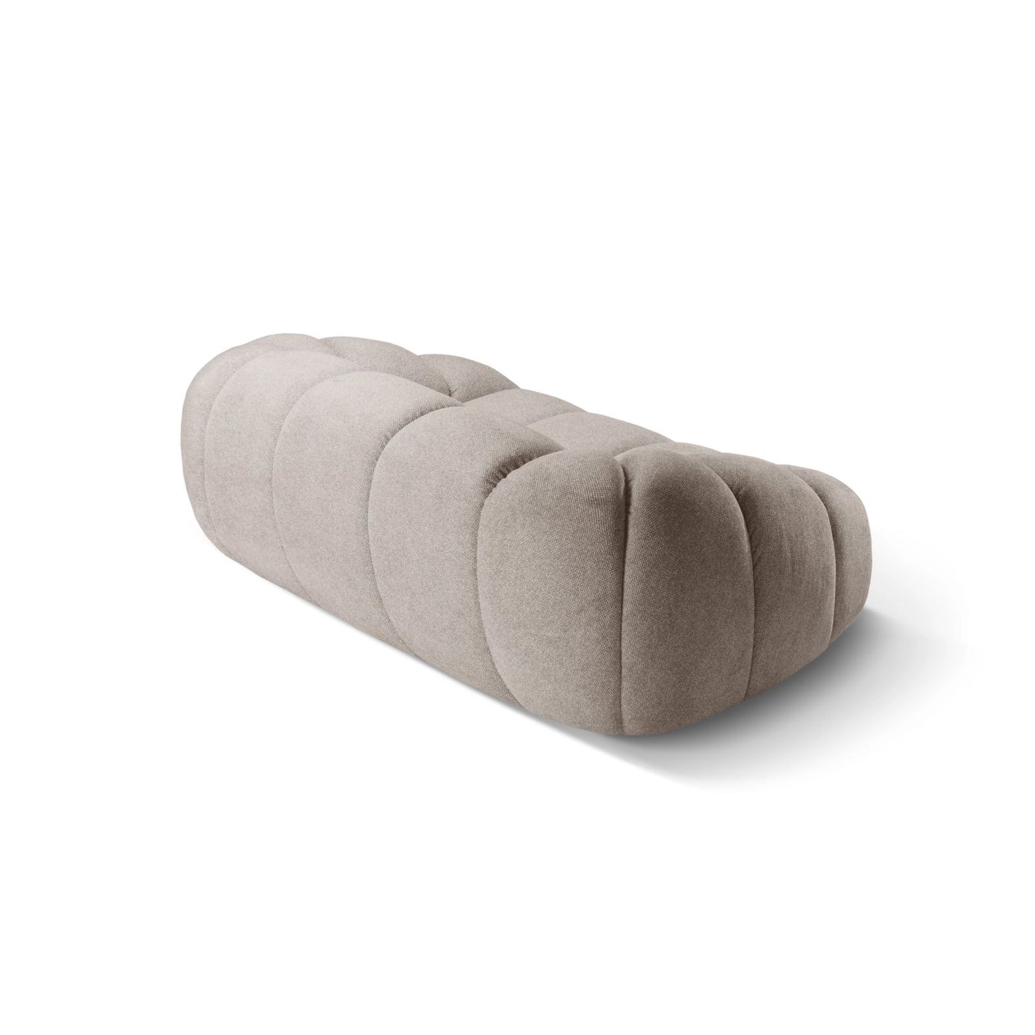 Diana 2-Sitzer Sofa aus Strukturierter Stoff in Dunkelbeige (Bubble 3), 214x114 cm von Micadoni – Bild 6