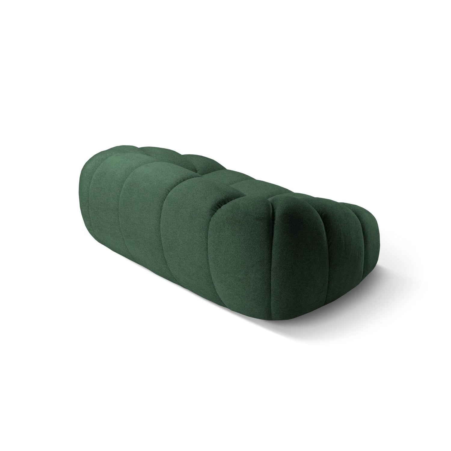 Diana 2-Sitzer Sofa aus Strukturierter Stoff in Grün (Bubble 12), 214x114 cm von Micadoni – Bild 6