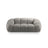 Diana 2-Sitzer Sofa aus Strukturierter Stoff in Hellgrau (Bubble 7), 214x114 cm von Micadoni – Bild 1