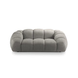 Diana 2-Sitzer Sofa aus Strukturierter Stoff in Hellgrau (Bubble 7), 214x114 cm von Micadoni – Bild 1