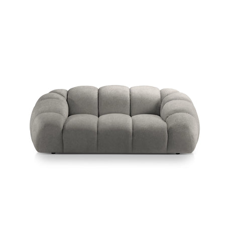 Diana 2-Sitzer Sofa aus Strukturierter Stoff in Hellgrau (Bubble 7), 214x114 cm von Micadoni – Bild 1