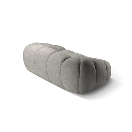 Diana 2-Sitzer Sofa aus Strukturierter Stoff in Hellgrau (Bubble 7), 214x114 cm von Micadoni – Bild 6