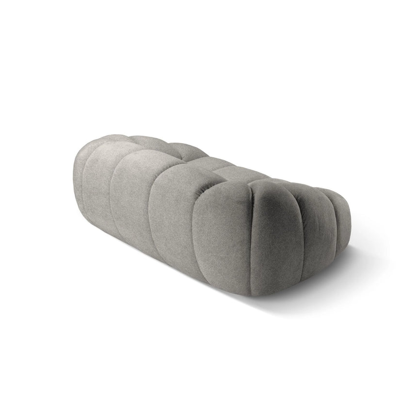 Diana 2-Sitzer Sofa aus Strukturierter Stoff in Hellgrau (Bubble 7), 214x114 cm von Micadoni – Bild 6