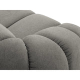 Diana 2-Sitzer Sofa aus Strukturierter Stoff in Hellgrau (Bubble 7), 214x114 cm von Micadoni – Bild 7