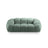 Diana 2-Sitzer Sofa aus Strukturierter Stoff in Minze (Bubble 13), 214x114 cm von Micadoni – Bild 1