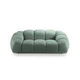 Diana 2-Sitzer Sofa aus Strukturierter Stoff in Minze (Bubble 13), 214x114 cm von Micadoni – Bild 1
