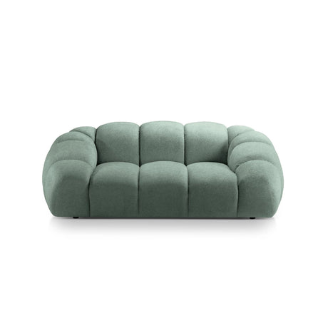 Diana 2-Sitzer Sofa aus Strukturierter Stoff in Minze (Bubble 13), 214x114 cm von Micadoni – Bild 1